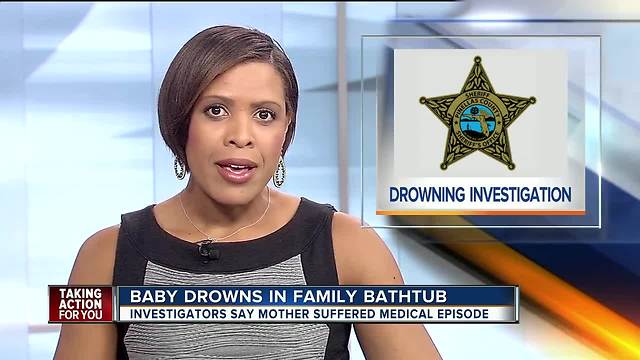 2-month-old baby drowns in family bathtub in St. Pete after mother loses consciousness