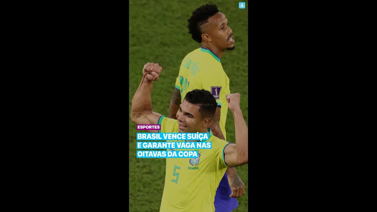 Brasil vence Suíça e garante vaga nas oitavas da copa #copadomundo #brasil #casemiro #worldcup