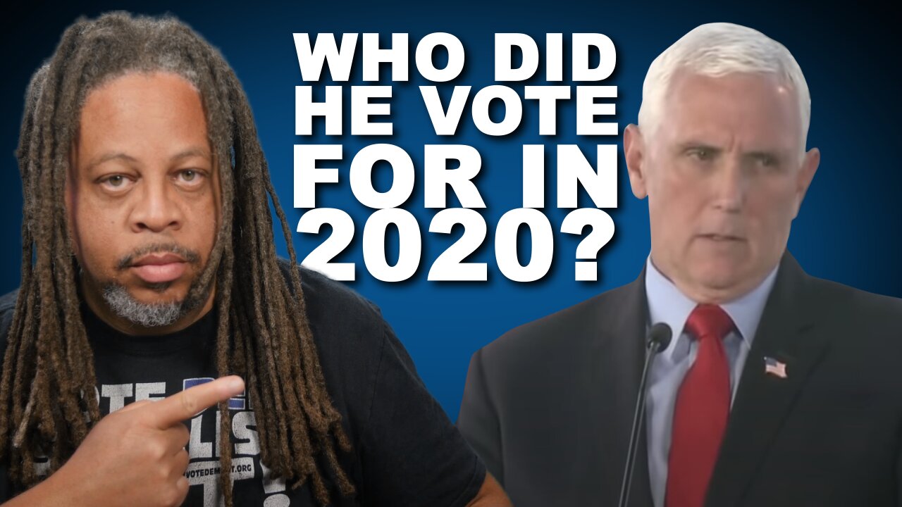 Who did Pence vote for in 2020? Call me with your opinion.