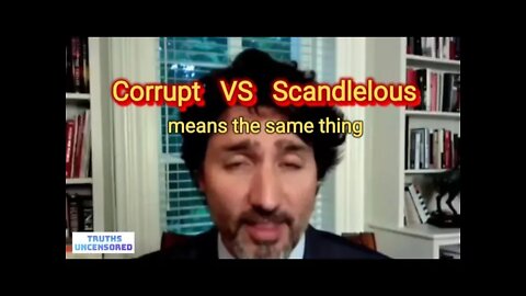 Corrupt VS Scandlelous means the same thing