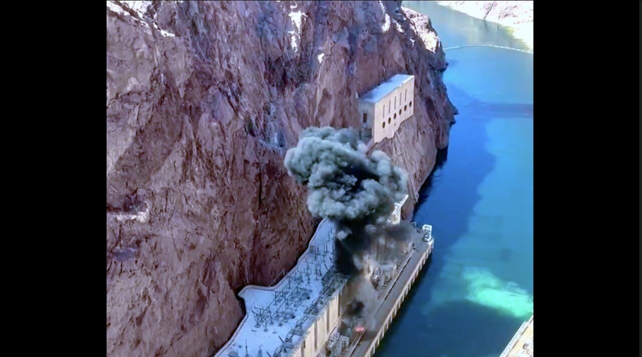 FIERY EXPLOSION AT HOOVER DAM CAUGHT ON VIDEO!