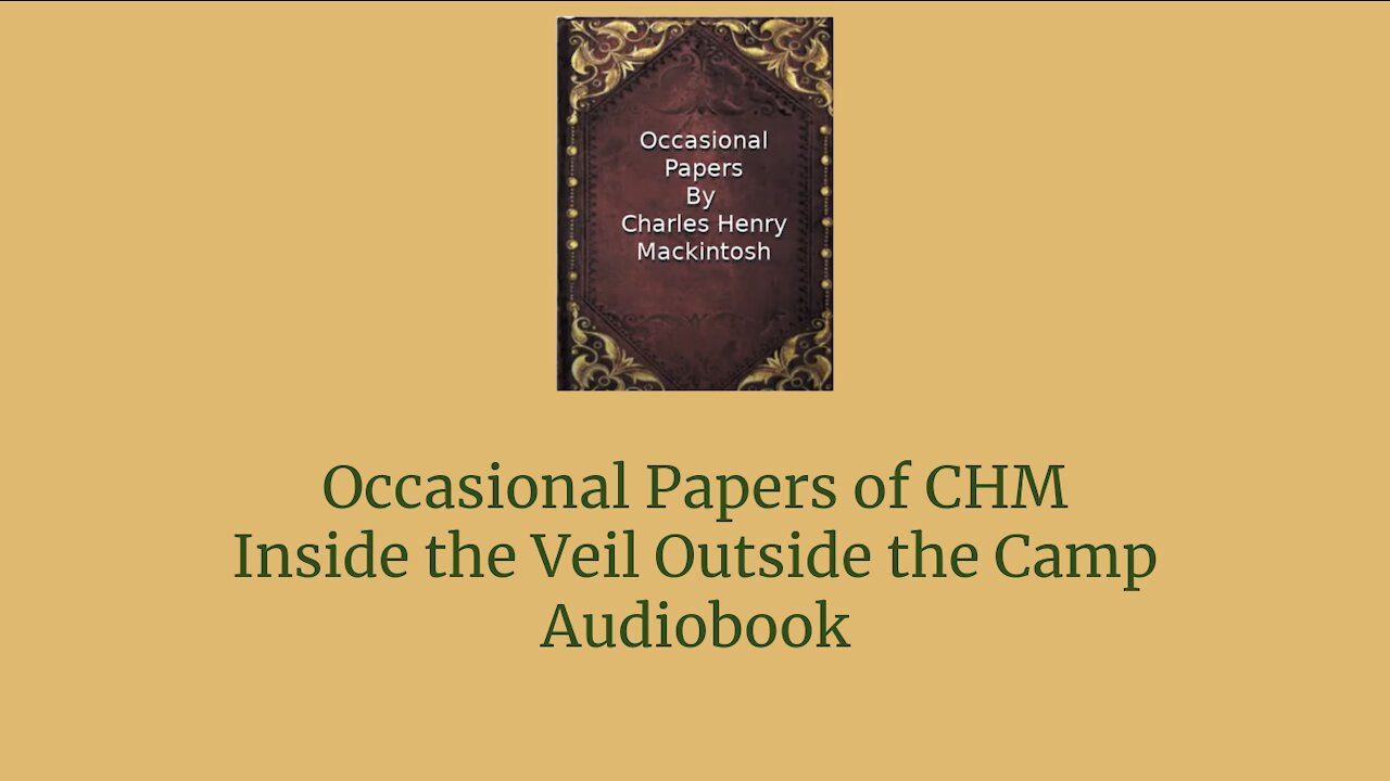 Occasional Papers of CHM Inside the Veil Outside the Camp Audio Book