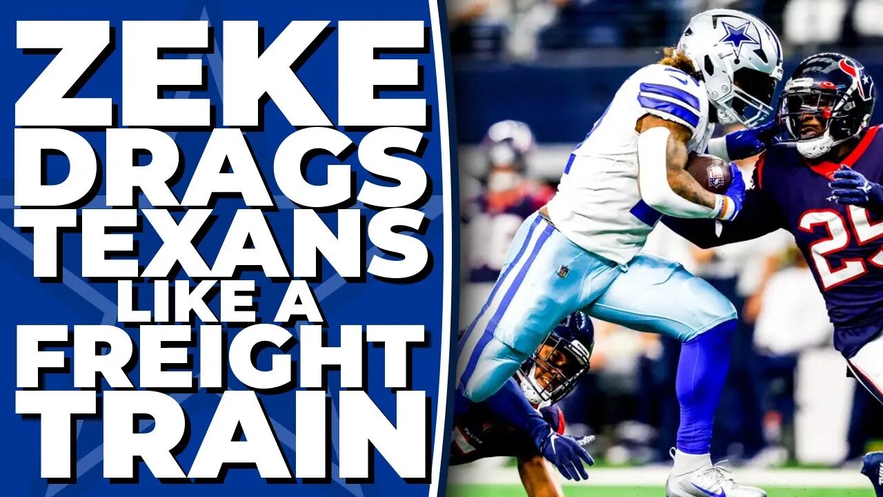 FEED HIM! Zeke drags Texans like a freight train for a first down! | Cowboys vs. Texans | 12/11/22