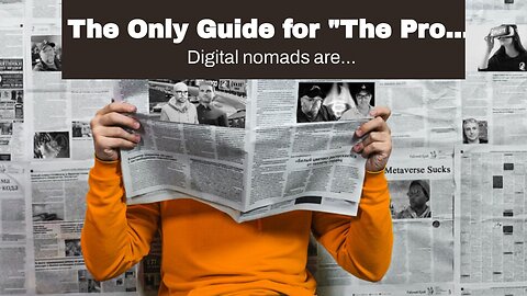 The Only Guide for "The Pros and Cons of Life as a Digital Nomad"