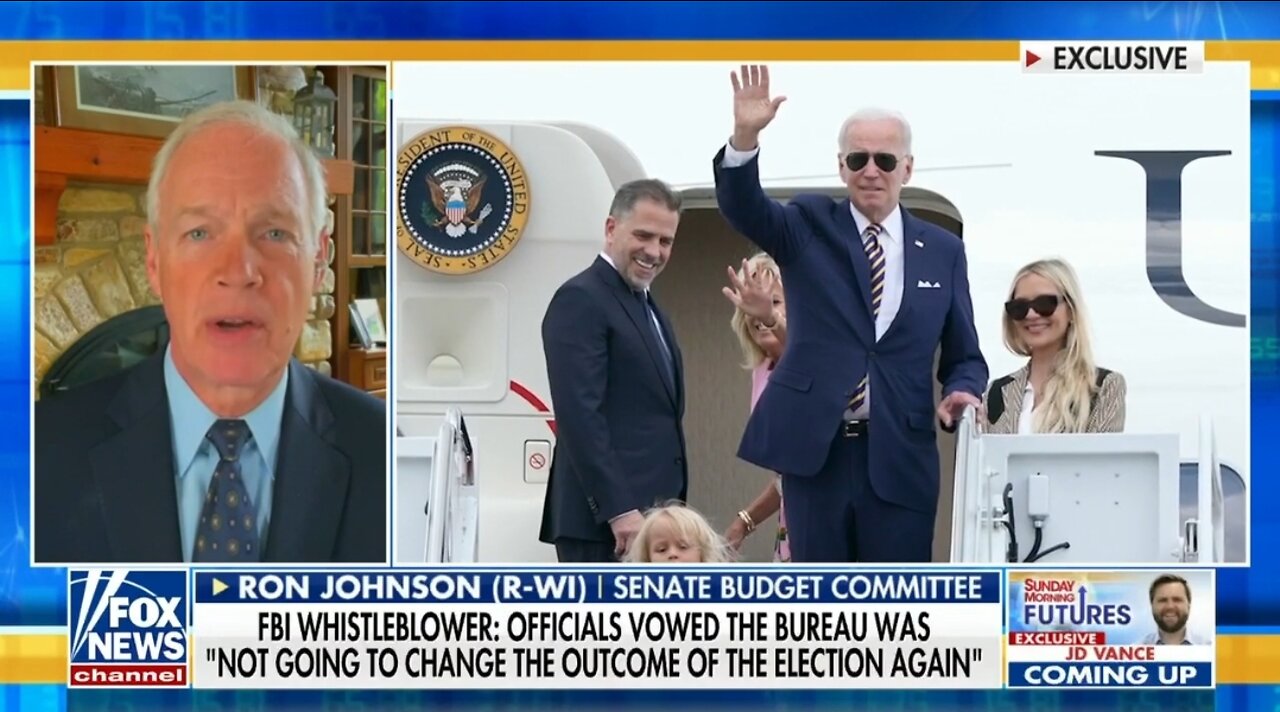 Sen Johnson: Biden Wouldn't Be President If The FBI, Big Tech Didn't Cover Up Hunter Laptop Scandal