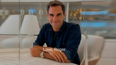 Roger Federer retirement announcement video 💔