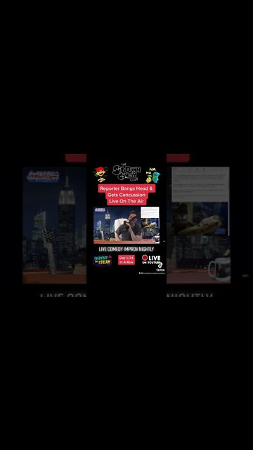 Reporter Suffers Concussion Live On Air! #comedyshorts #standupcomedy