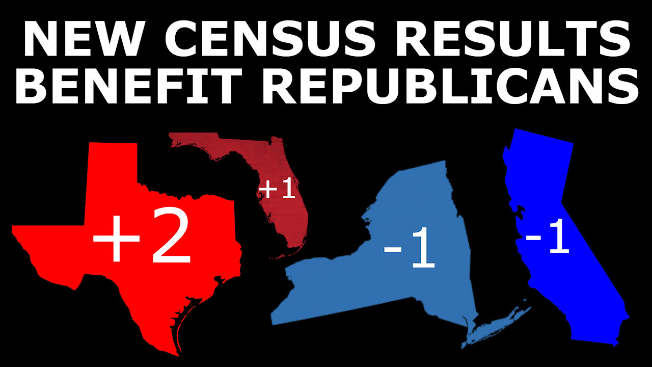 REPUBLICANS GAIN! - New Census Results Net GOP 3 Electoral Votes, 5+ House Seats