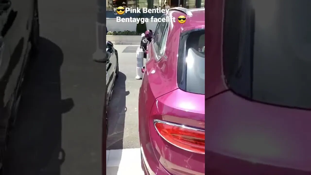 Bentley Bentayga facelift pink