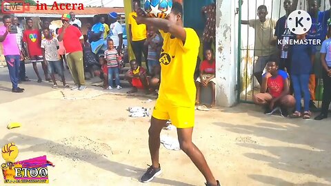 the Fans are going crazy when Etoo ba was doing the magic skills🤔🤔🇬🇭🇧🇷🇵🇹🇪🇸🇬🇧📸