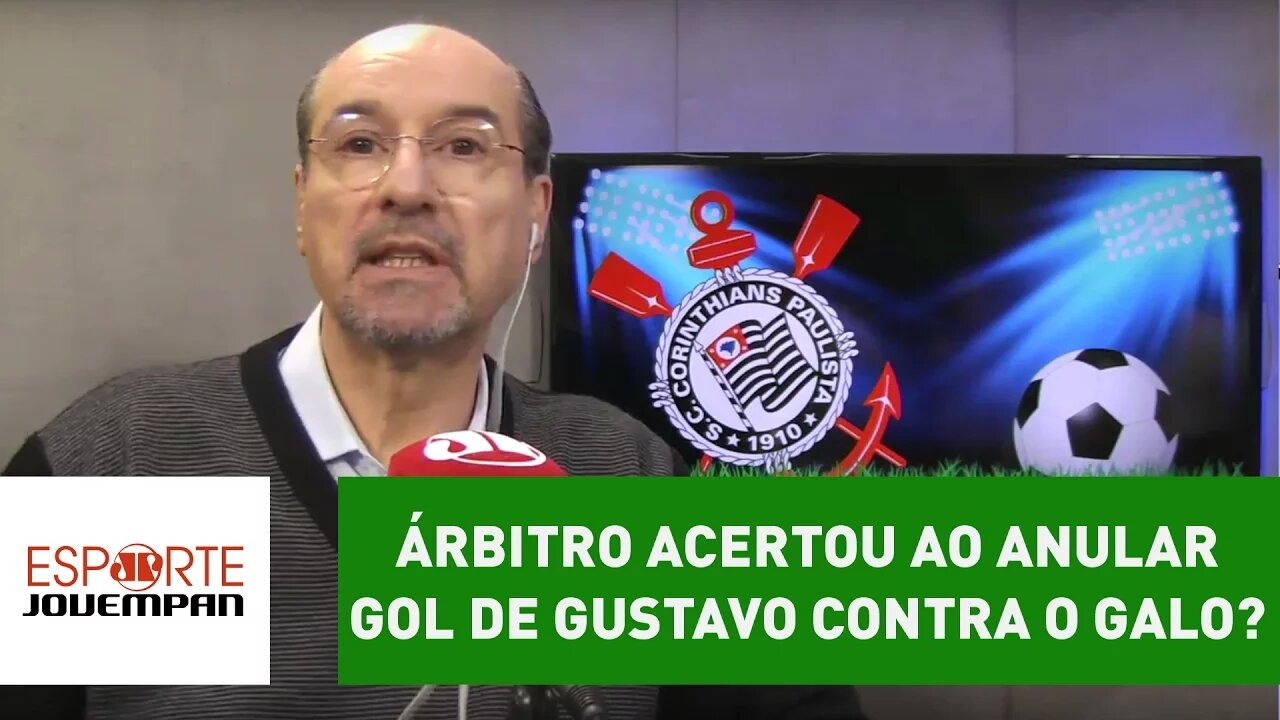 Árbitro acertou ao anular o gol de Gustavo contra o Galo?