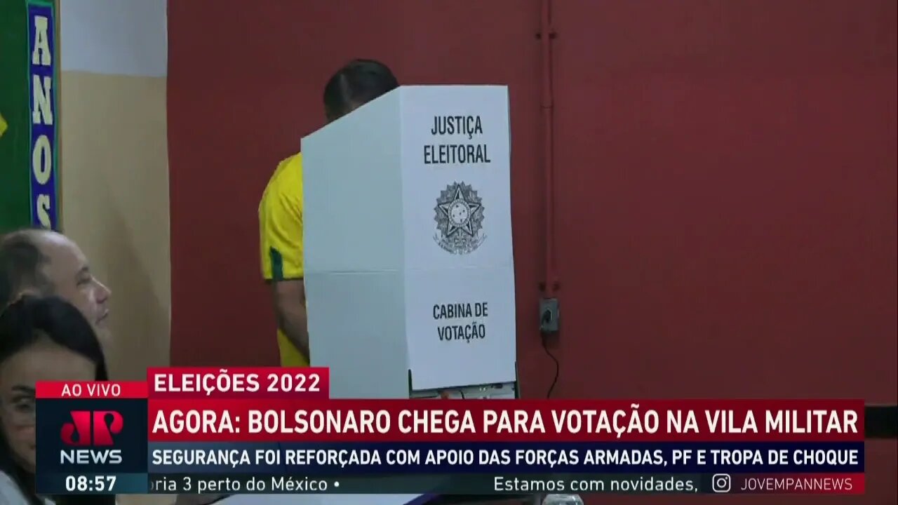 Bolsonaro deixou seu voto no Rio de Janeiro