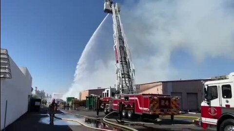 Fire sparks at Cactus Container in west Phoenix
