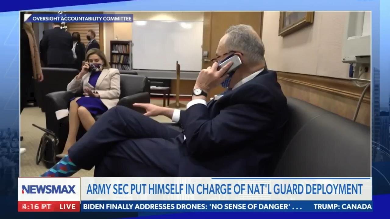 Jim Jordan reacts to clip of Chuck Schumer on J6 discussing National Guard