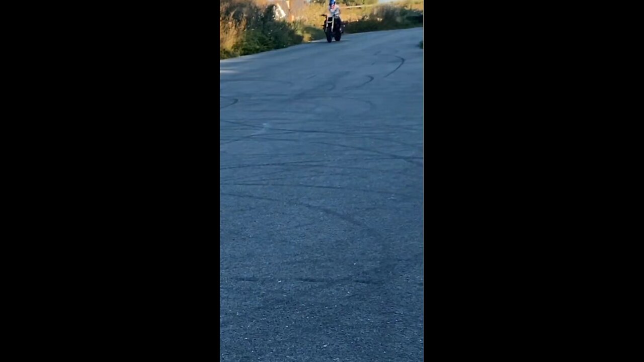 girl bike stunt