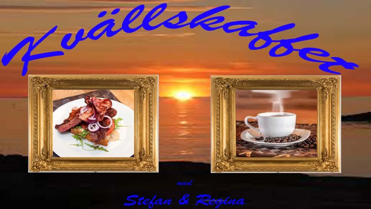 Kvällskaffe med Stefan och Regina