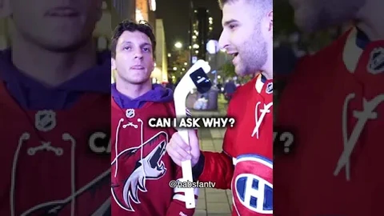 "I'm an anti-Habs fan because..." 🤣