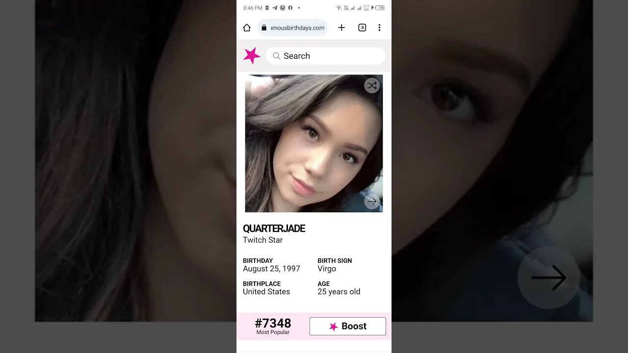 HAPPY 25 BIRTHDAY QUARTERJADE