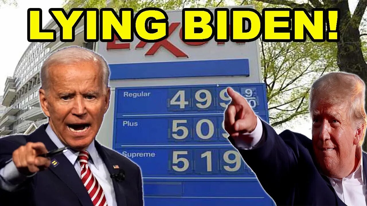 Joe Biden just said two of the BIGGEST LIES EVER about Gas Prices and gets FACT CHECKED!