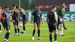 Ronaldo trains with Portugal ahead of Ghana World Cup match