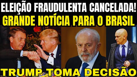 urgente!! BOLSONARO ENTREGA O PLANO DE TRUMP!! CANCELAMENTO DAS ELEIÇÕES!! GRANDE NOTÍCIA
