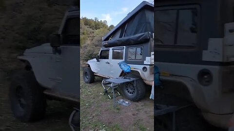 Awesome camping spot, unplanned spot after getting stopped by snow on the trail. Southern Utah.