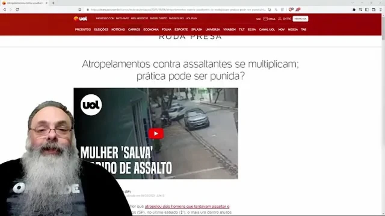 PORTAL ESQUERDISTA assume DEFESA de ASSALTANTES e se REVOLTA com VÍTIMAS usando LEGÍTIMA DEFESA