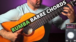 How to Get a Full Sound Using Barre Chords Playing Rumba (Flamenco Guitar Lesson)