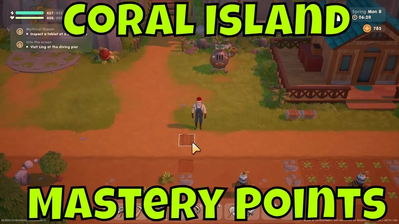 Coral Island How to Use Mastery Points