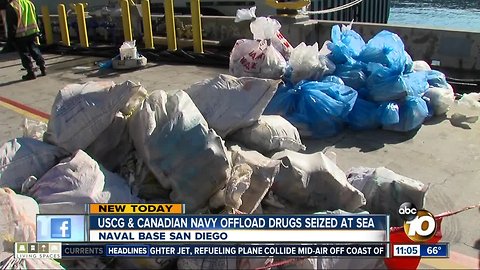 Coast Guard offloads seized cocaine