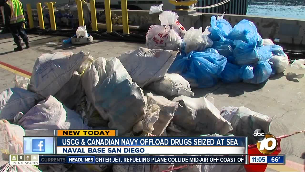 Coast Guard offloads seized cocaine