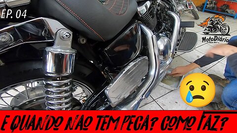 Moto VELHA vale a pena? E quando não tem peça, COMO FAZ? 🙄😢😢 #Ep. 04