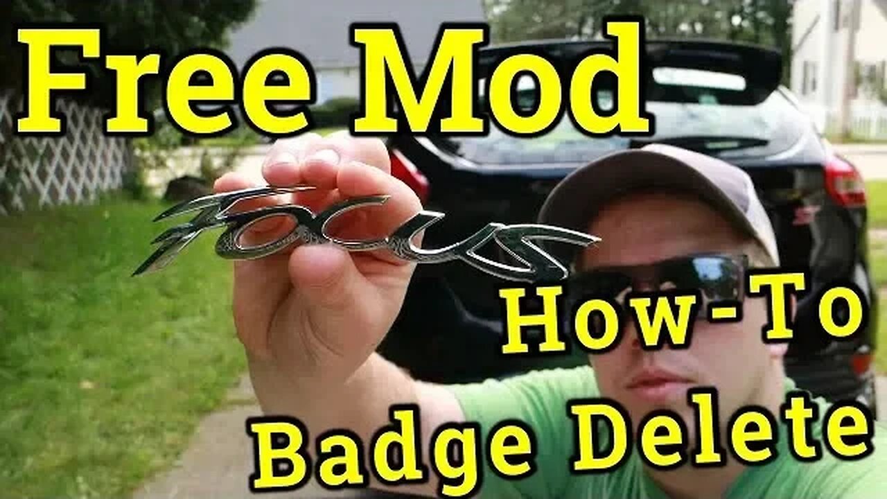 FREE Mod, De badging your Car with my Ford Focus ST