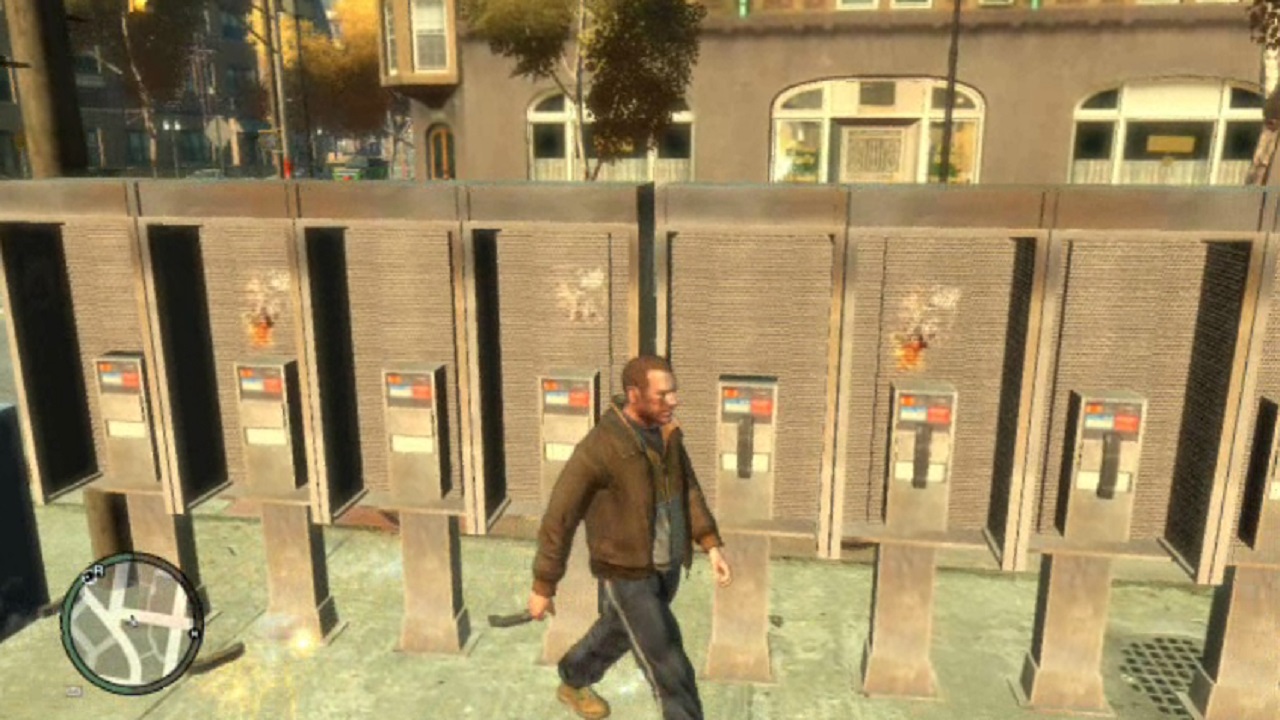 GTA IV - Interesting observation - Glitching & sparkling pay phones