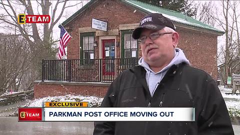 Parkman Post office moving out of the building