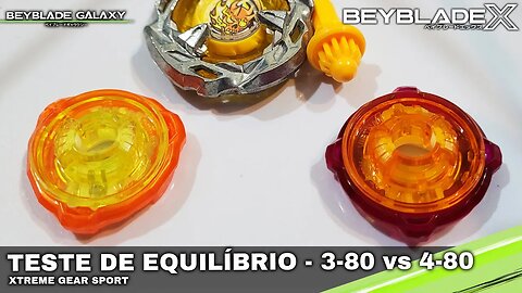 Teste de EQUILÍBRIO DE RATCHETS - 4-80 vs 3-80 - Beyblade X ベイブレードX