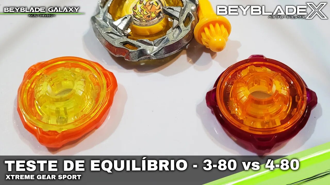 Teste de EQUILÍBRIO DE RATCHETS - 4-80 vs 3-80 - Beyblade X ベイブレードX