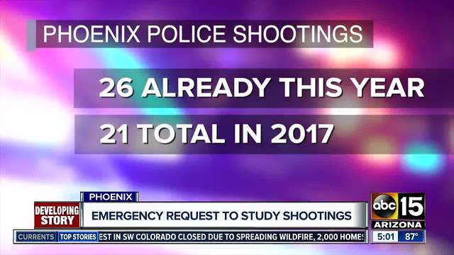 Police chief wants study of officer-involved shootings in Phoenix