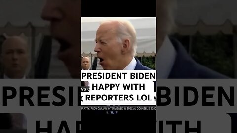 PRESIDENT BIDEN HAPPY WITH REPORTERS LOL