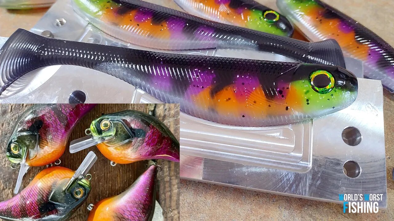 Custom Crankbait Pattern Hand-Pouring Match: The ULTIMATE Soft Plastic Challenge