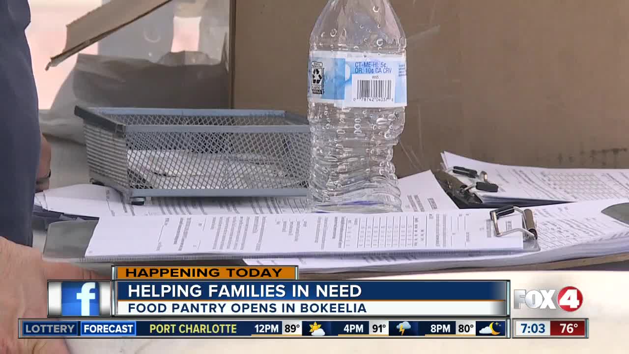 Another food pantry opens up for families impacted by algae crisis in Lee County