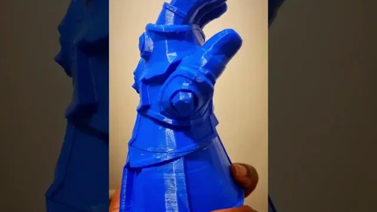 Thanos Infinity Gauntlet 3D Print Golden Finish #shorts #thanos #3dprinting
