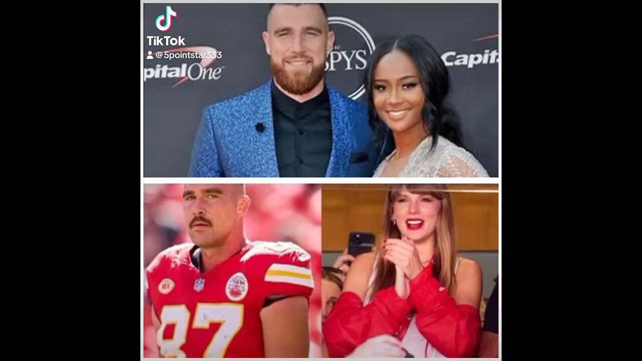 Travis Kelce and his girlfriend.