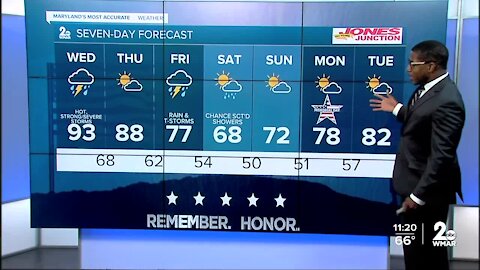 WMAR-2 News Weather at 11