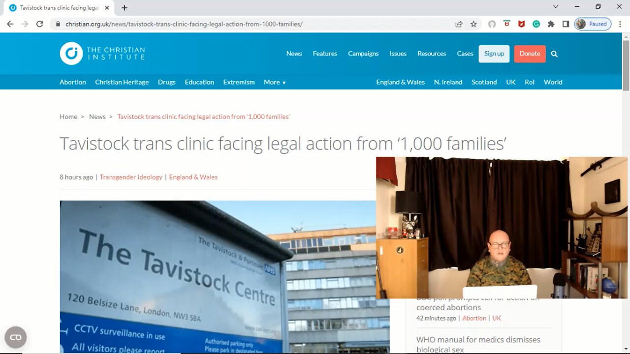 "TRANSEXUAL CHILDREN'S CLINIC" in UK facing legal action by families of its victims