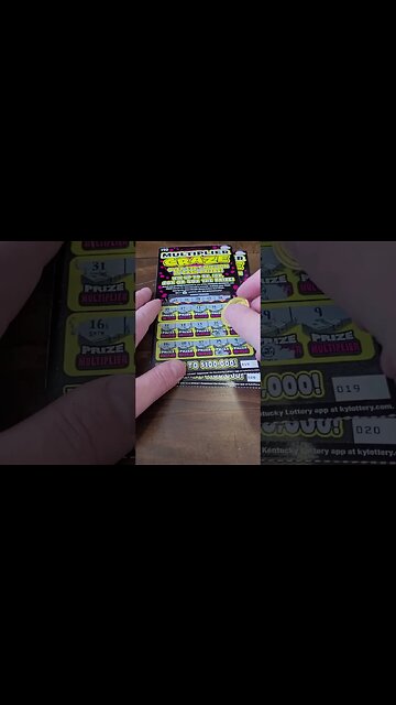 Multiplier Craze Lottery Ticket #shorts #lottery