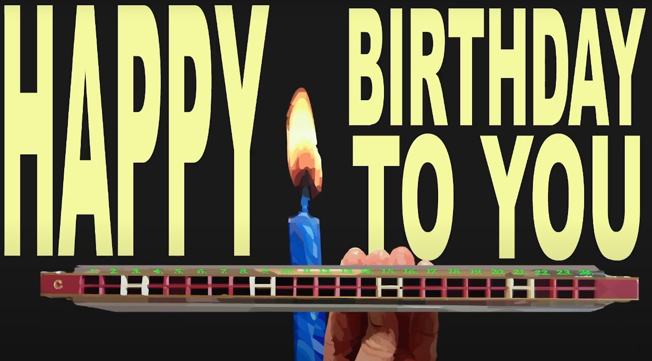 How to Play Happy Birthday to You on a Tremolo Harmonica with 24 Holes