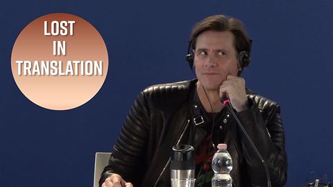 Jim Carrey calls his interpreter insane