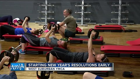 Gyms packed as some start New Year's resolutions early