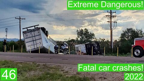 Extreme Dangerous! Fatal car crashes 46- 2022